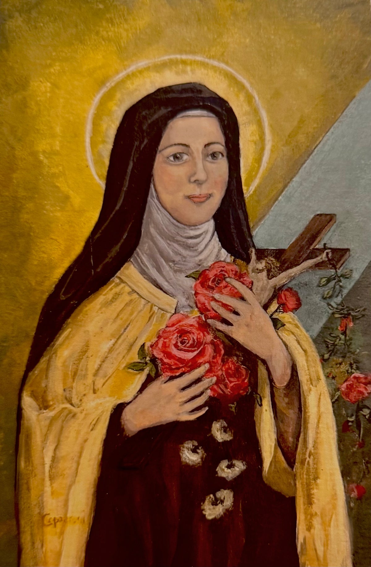 St. Thérèse of Lisieux – by Beth Capogrossi - 4" x 6" Giclée Print