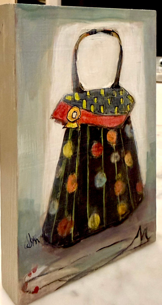 Tonight’s Choice I - Original Acrylic Painting by Judie Mulkey - 4" x 6"