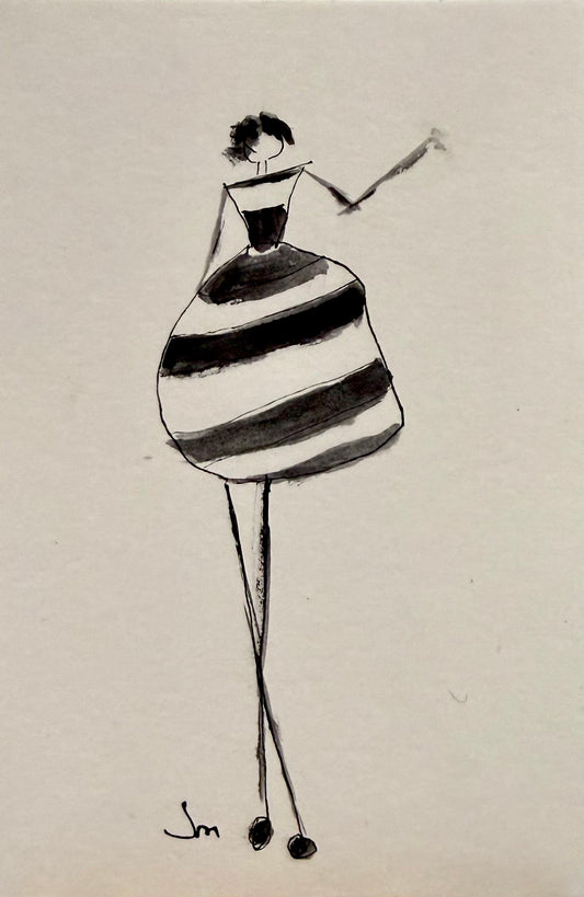 STELLA — Original Acrylic Painting by Judie Mulkey — 4” x 6”