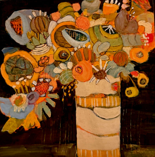 Happiness Is — by Judie Mulkey - 8” square Giclée Print