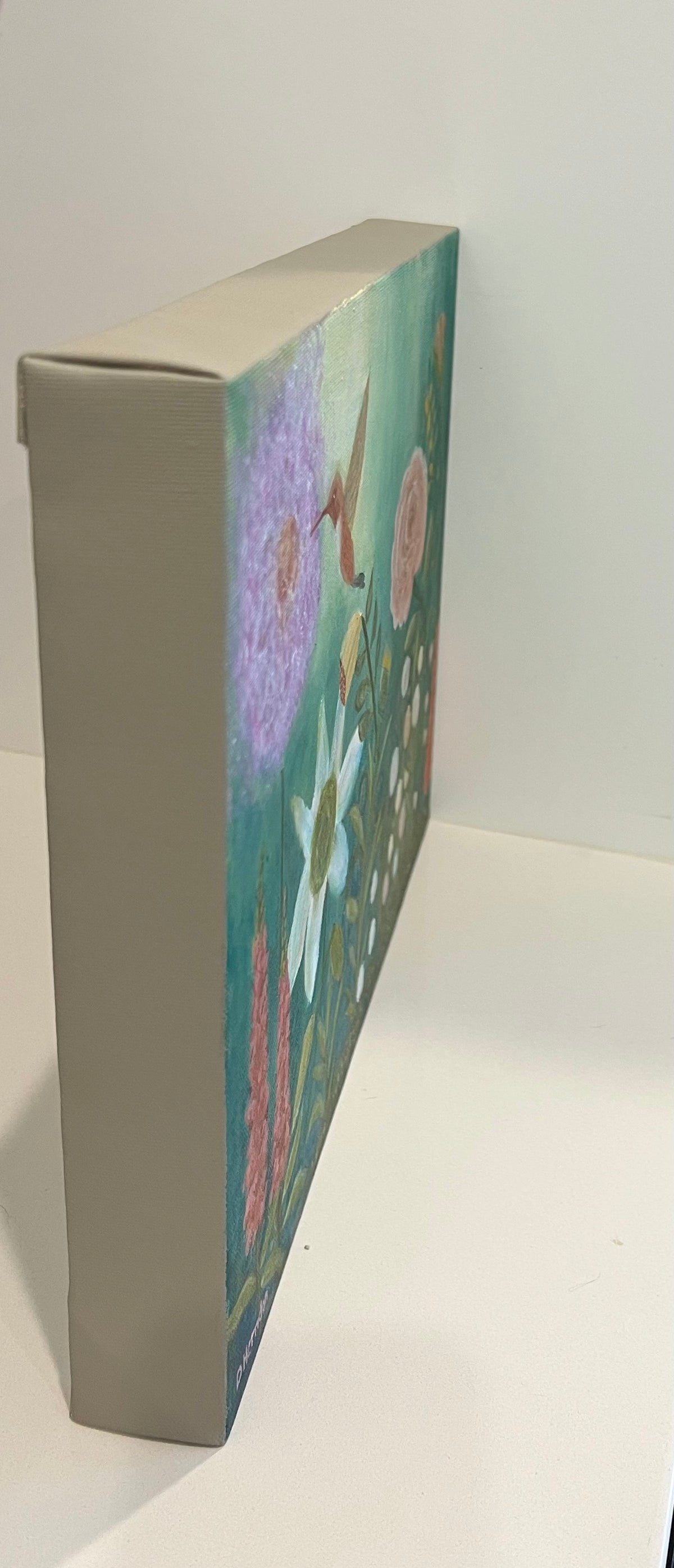 Hummingbird Dreams — Original Acrylic Painting by Deborah Herndon — 11” x 14”